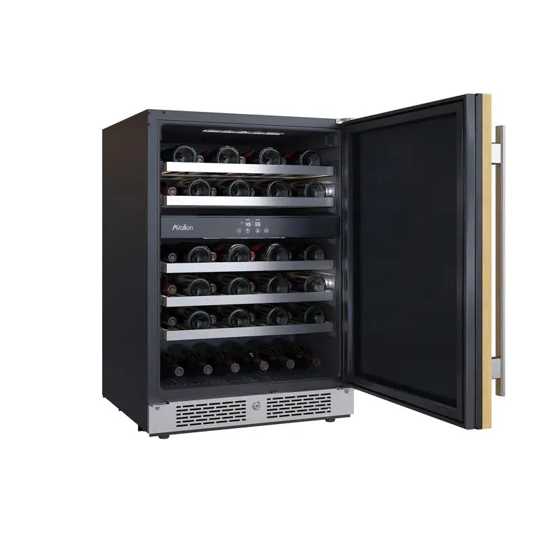 Avallon 23.81'' 45 Bottle Dual Zone Freestanding Wine Refrigerator | Fridge.com