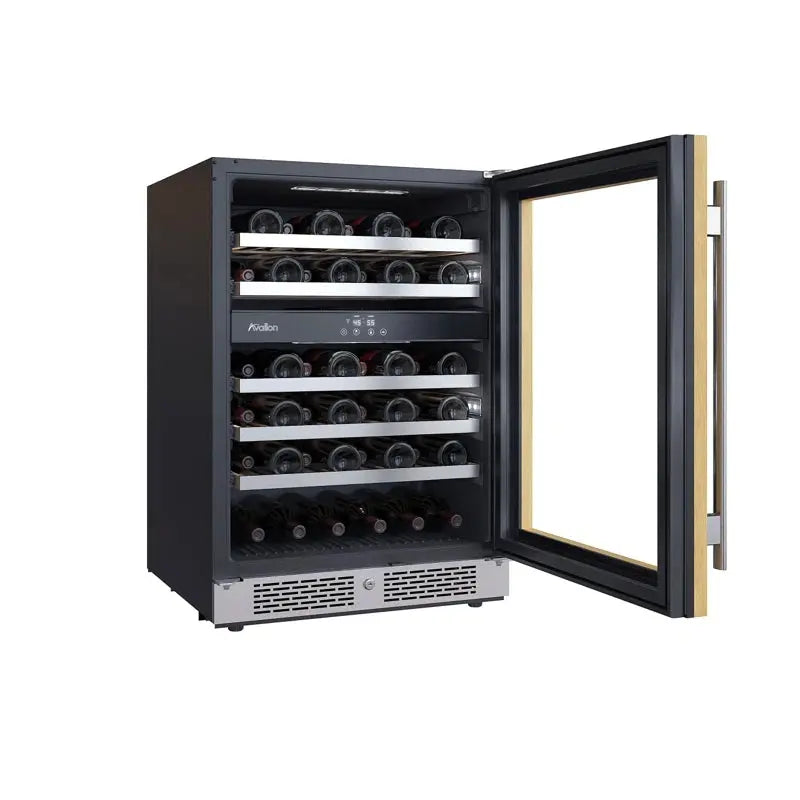 Avallon 23.81'' 45 Bottle Dual Zone Freestanding Wine Refrigerator | Fridge.com