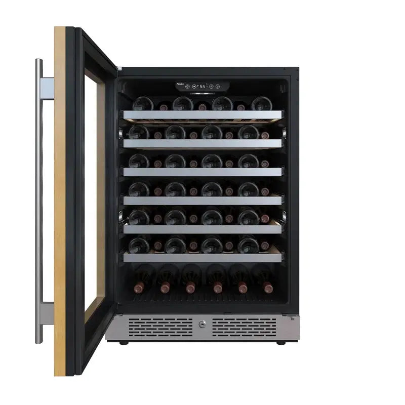 Avallon 23.81'' 53 Bottle Single Zone Freestanding Wine Refrigerator | Fridge.com