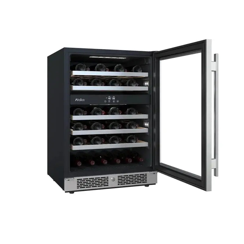 Avallon 24'' 45 Bottle Dual Zone Wine Refrigerator | Fridge.com