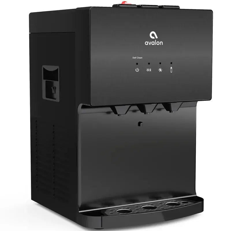 Avalon Black Countertop Bottleless Filtered Water Dispenser | Fridge.com