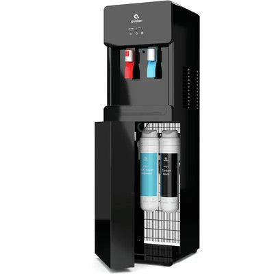 Avalon Black Free Standing Bottleless Electric Filtered Water Dispenser | Fridge.com