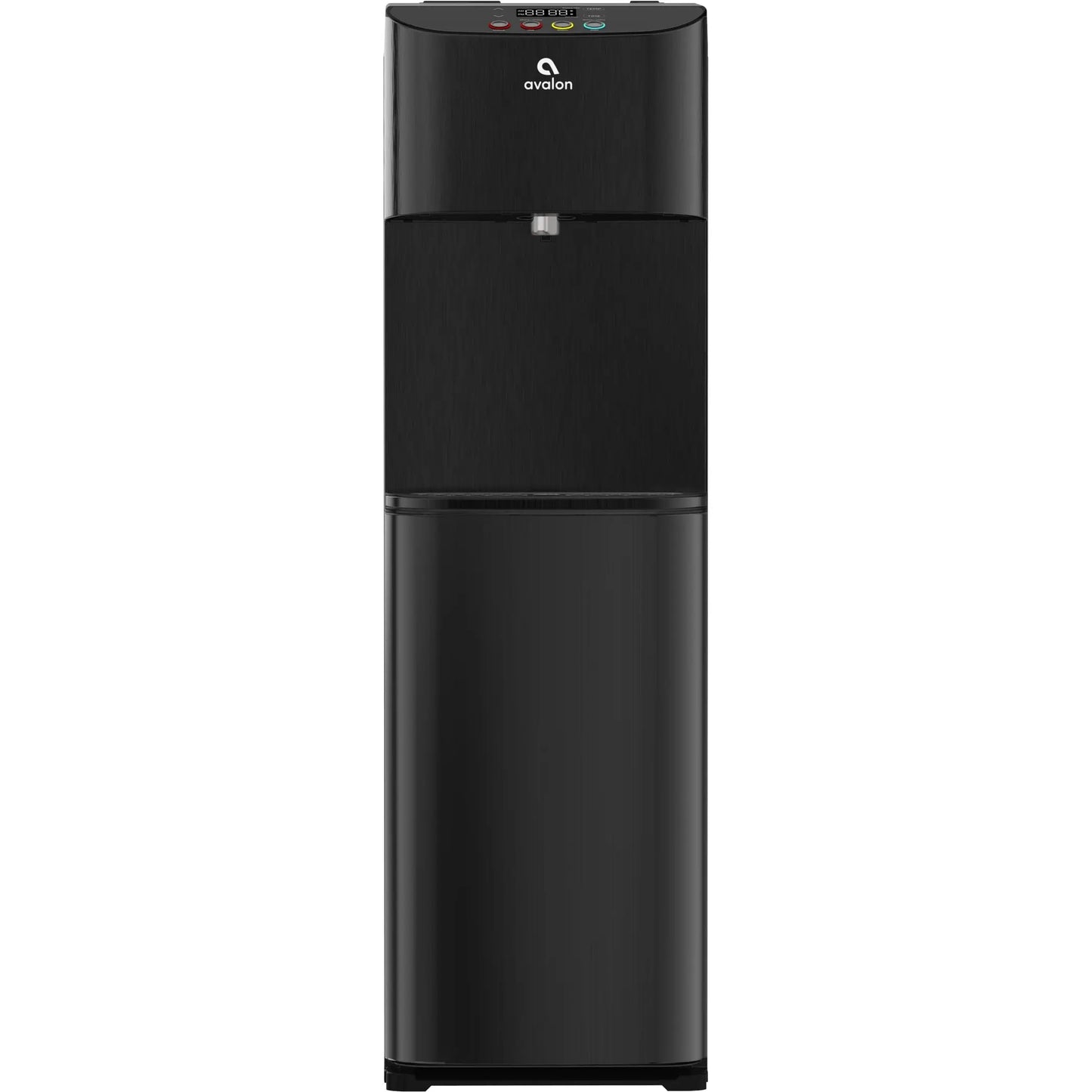 Avalon Electronic Bottom Loading Water Cooler Water Dispenser - 3 Temperatures, Hot, Cool & Cold, Digital Clock with Temperature Control, Durable Stainless Steel Cabinet, Self Cleaning, Black | Fridge.com