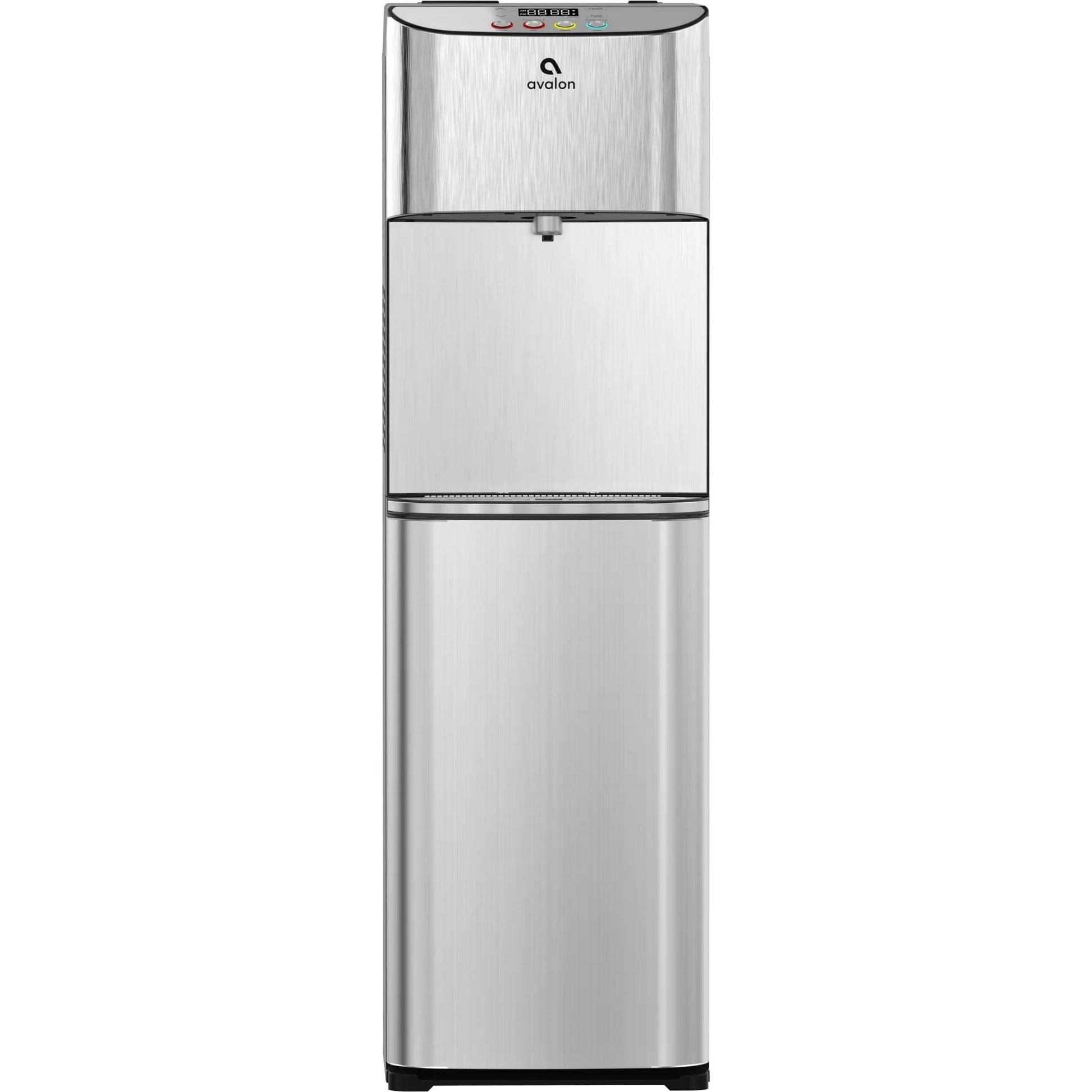 Avalon Electronic Bottom Loading Water Water Dispenser - 3 Temperatures, Hot, Cool & Cold, Digital Clock with Temperature Control, Durable Stainless Steel Cabinet, Self Cleaning, Stainless Steel | Fridge.com