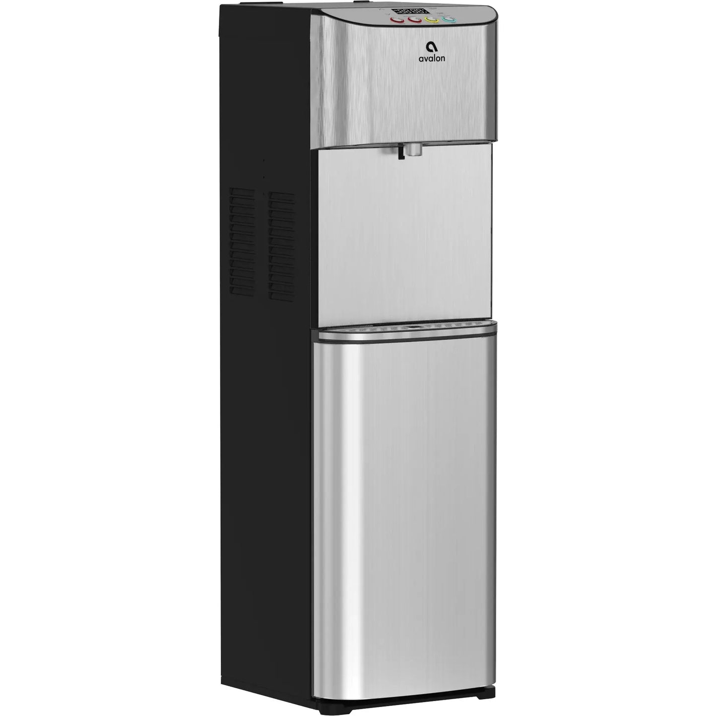 Avalon Electronic Bottom Loading Water Water Dispenser - 3 Temperatures, Hot, Cool & Cold, Digital Clock with Temperature Control, Durable Stainless Steel Cabinet, Self Cleaning, Stainless Steel | Fridge.com