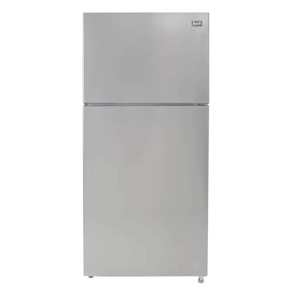 Avanti 18 Cu. Ft. Top Mount Refrigerator, Standard Door Style, Stainless Steel - New | Fridge.com