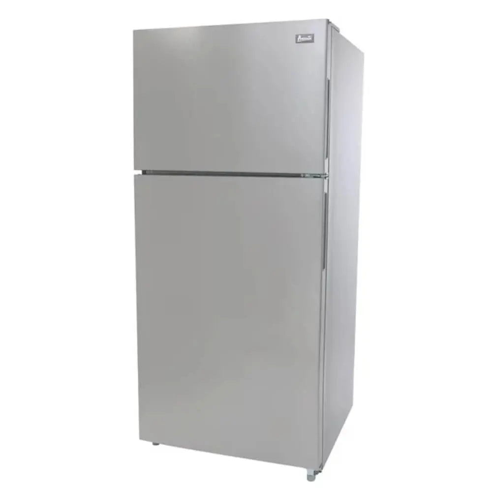 Avanti 18 Cu. Ft. Top Mount Refrigerator, Standard Door Style, Stainless Steel - New | Fridge.com