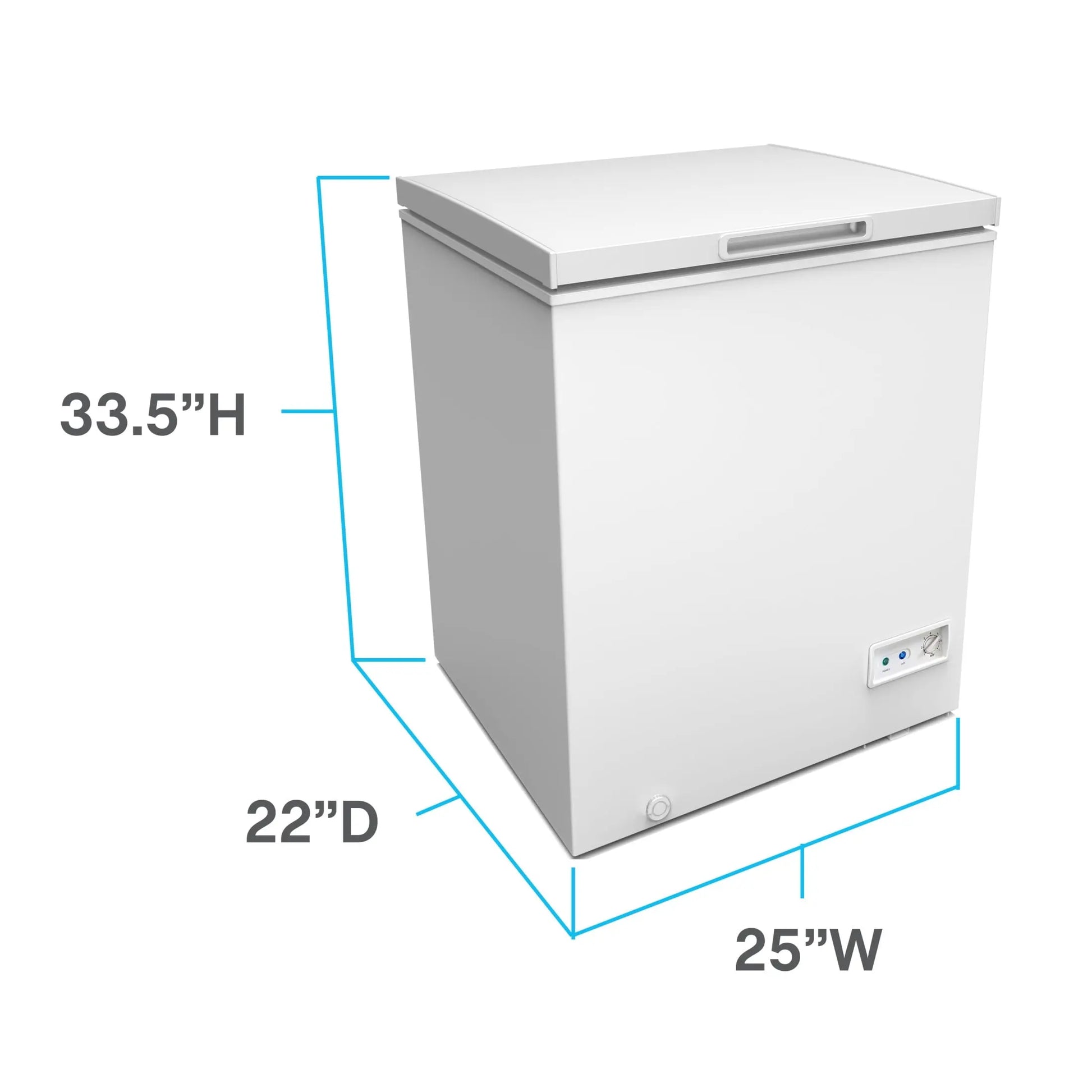 Avanti Garage Ready Chest Freezer, 5.0 Cu. Ft. Capacity, in White (CF5F0W) | Fridge.com