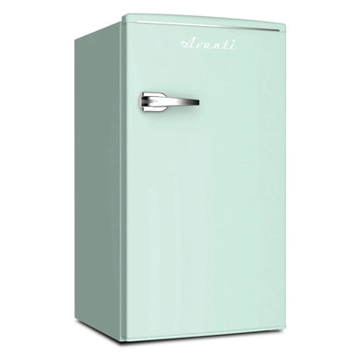 Avanti Retro Series Compact Refrigerator, Mini-Fridge, 3.1 Cu. Ft., in Seafoam Green (RMRS31X7G-IS) | Fridge.com