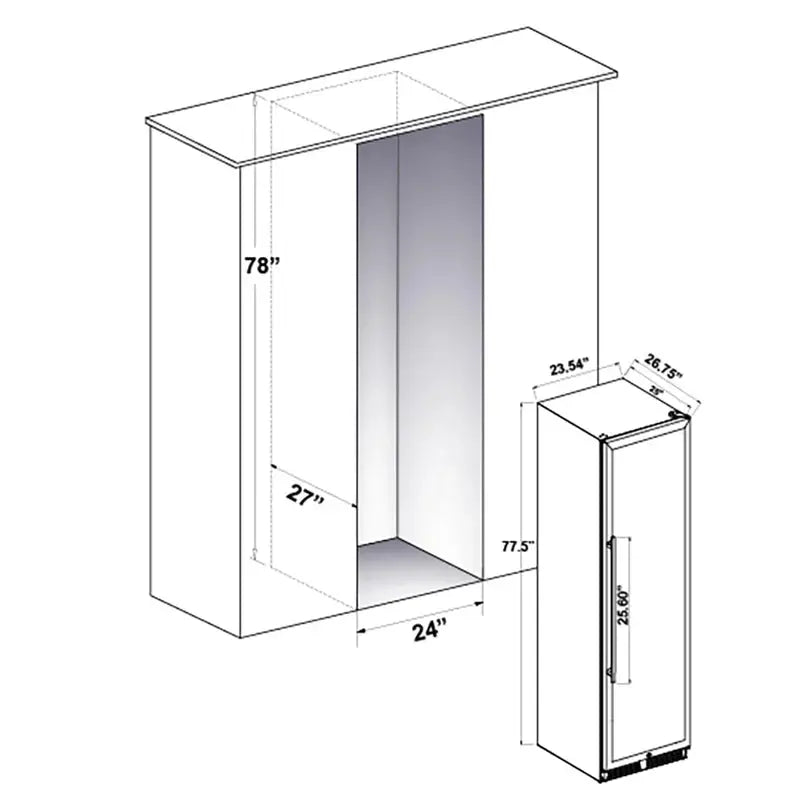 Azienda Dual Temperature Zone 24'' Wine Cooler 108 Bottles with Two Refrigerated Drawers | Fridge.com