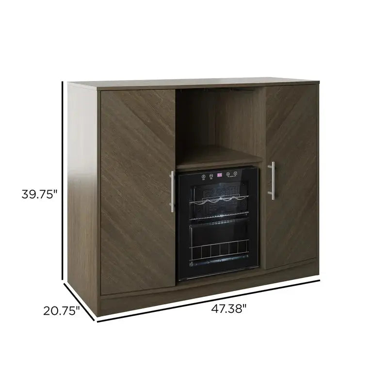 Azucena Bar Cabinet with Refrigerated Cooler | Fridge.com