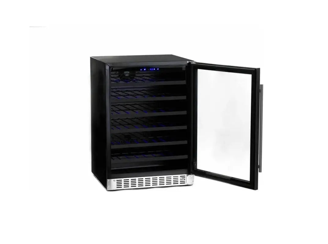 Azure Home Products 23.62'' 54 Bottle Single Zone Freestanding Wine Refrigerator | Fridge.com