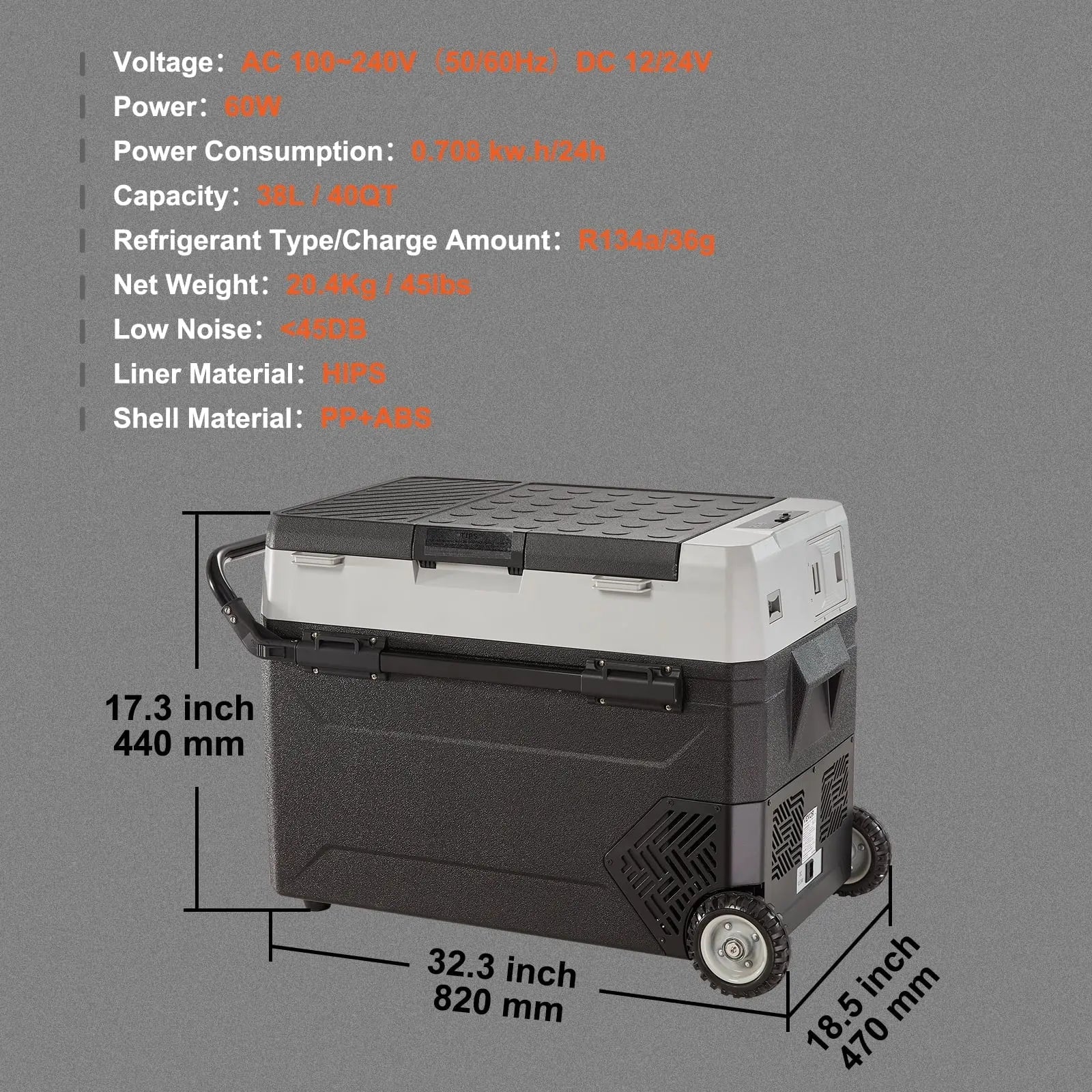 BENTISM 12 Volt RV Car Refrigerator Portable Freezer 48Qt Dual Zone with APP Control | Fridge.com