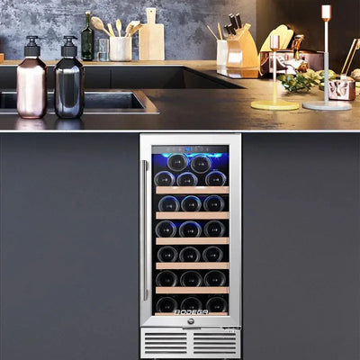 BODEGA 15'' 31 Bottle Single Zone Freestanding Wine Refrigerator | Fridge.com