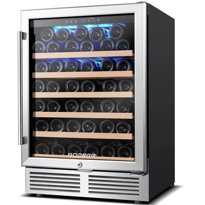 BODEGA 23.5'' 52 Bottle Single Zone Freestanding Wine Refrigerator | Fridge.com