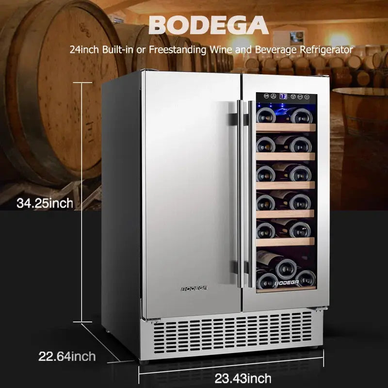 BODEGA 57 Cans (12 Oz.) Freestanding Beverage Refrigerator with Wine Storage | Fridge.com