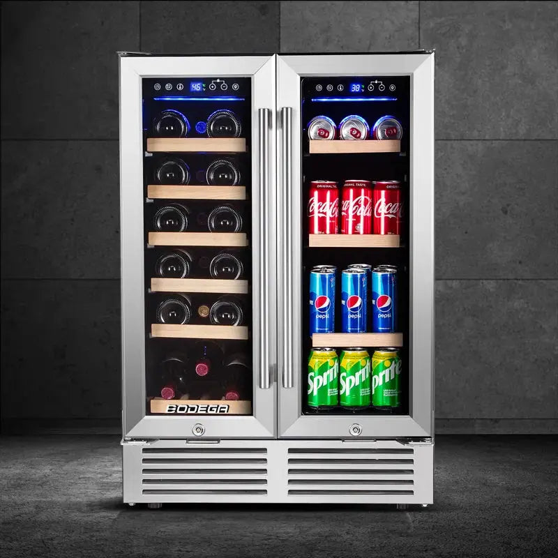 BODEGA 57 Cans (12 Oz.) Freestanding Beverage Refrigerator with Wine Storage with Smart APP Control | Fridge.com