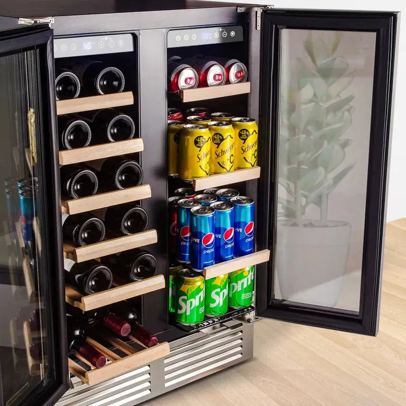 BODEGA 57 Cans (12 Oz.) Freestanding Beverage Refrigerator with Wine Storage with Smart APP Control | Fridge.com