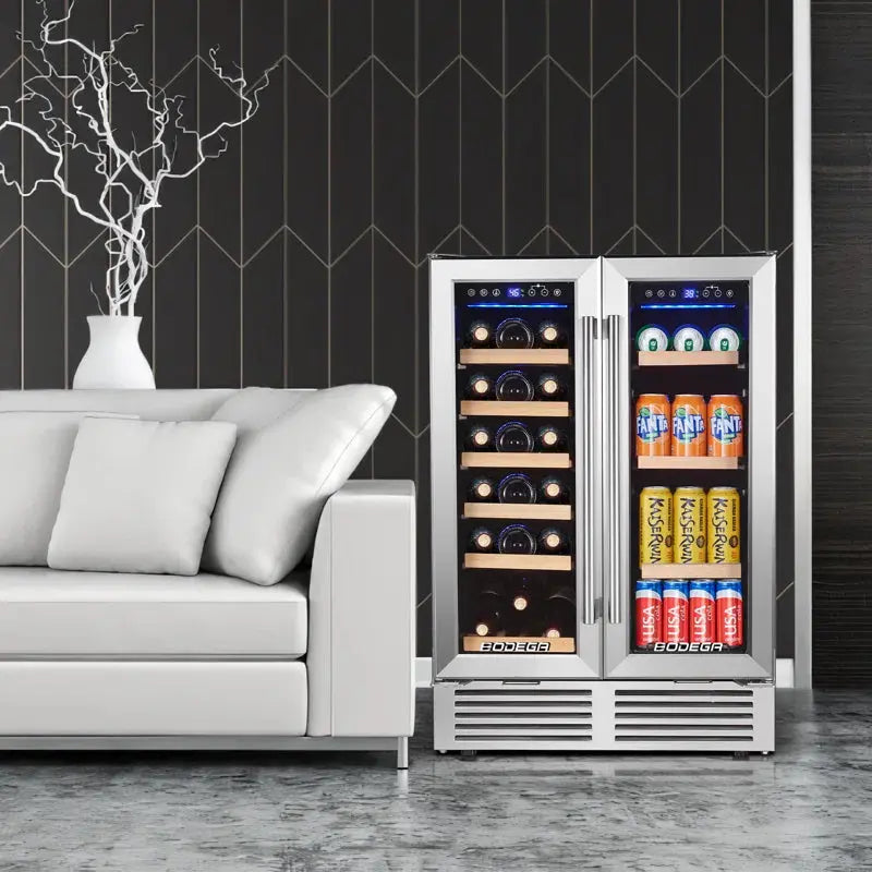 BODEGA 57 Cans (12 Oz.) Freestanding Beverage Refrigerator with Wine Storage with Smart APP Control | Fridge.com