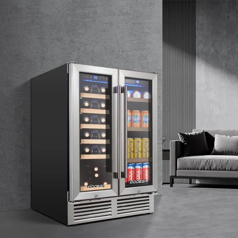 BODEGA 57 Cans (12 Oz.) Freestanding Beverage Refrigerator with Wine Storage with Smart APP Control | Fridge.com