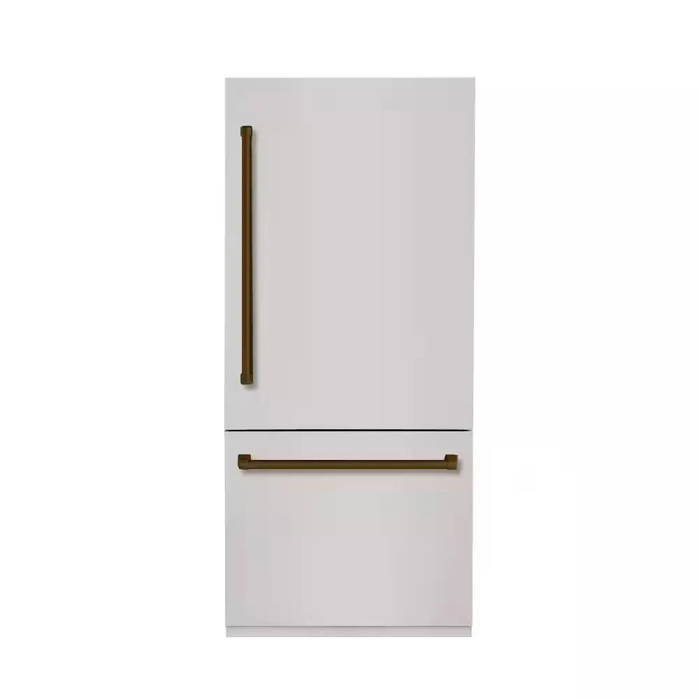 BOLD 36 In. Built-In BM36 LH-HINGE - PNL and HDL in STAINLESS STEEL with BRONZE TRIM | Fridge.com