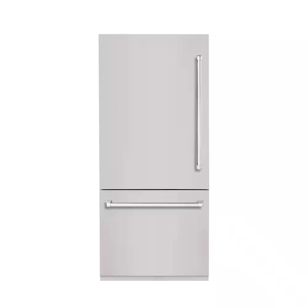 BOLD 36 In. Built-In BM36 LH-HINGE - PNL and HDL in STAINLESS STEEL with CHROME TRIM | Fridge.com