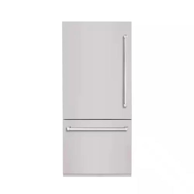 BOLD 36 In. Built-In BM36 LH-HINGE - PNL and HDL in STAINLESS STEEL with CHROME TRIM | Fridge.com