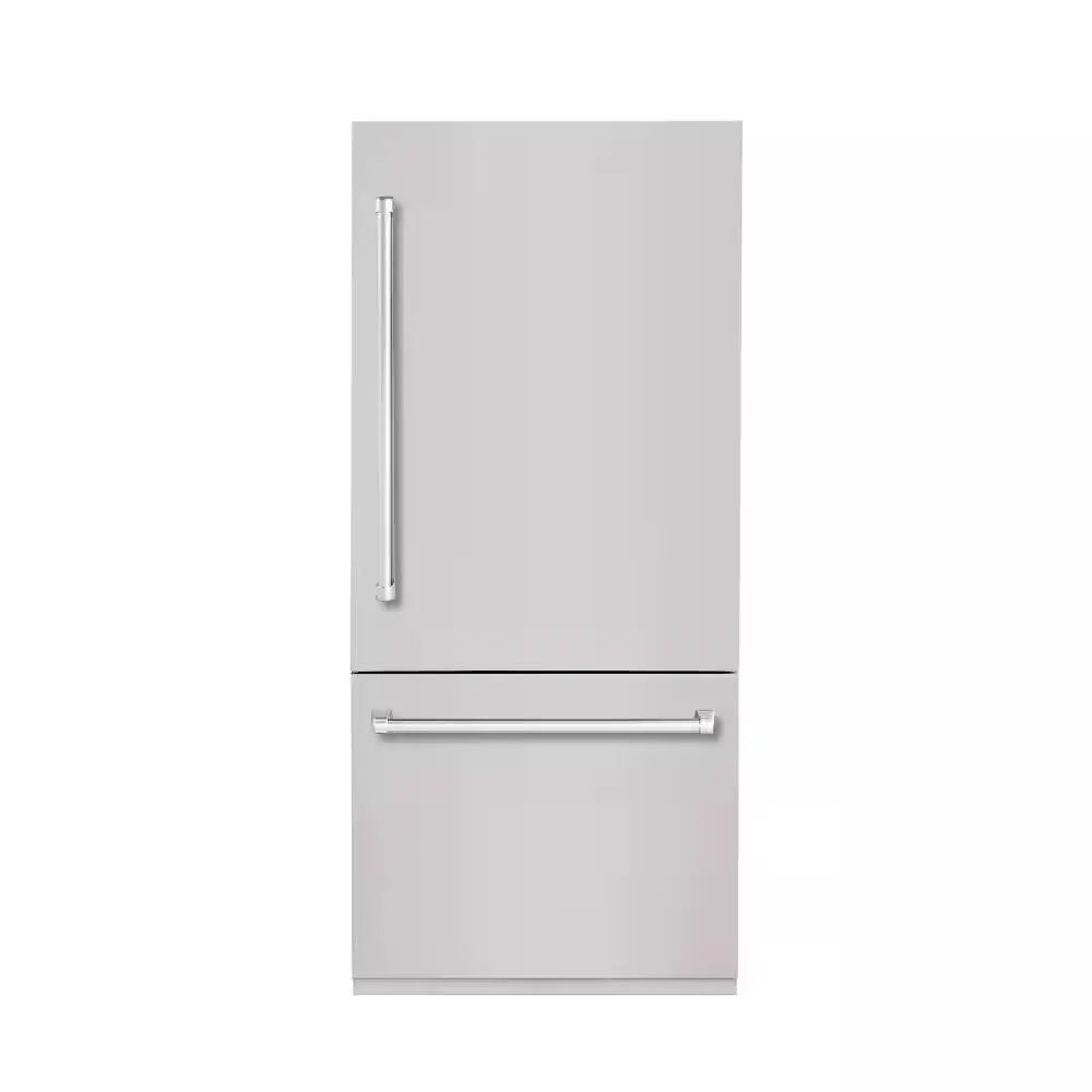 BOLD 36 In. Built-In BM36 RH-HINGE - PNL and HDL in STAINLESS STEEL with CHROME TRIM | Fridge.com