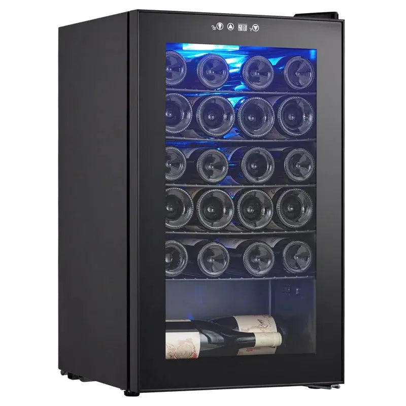 Babevy 17.2'' 24 Bottle Single Zone Freestanding Wine Refrigerator | Fridge.com