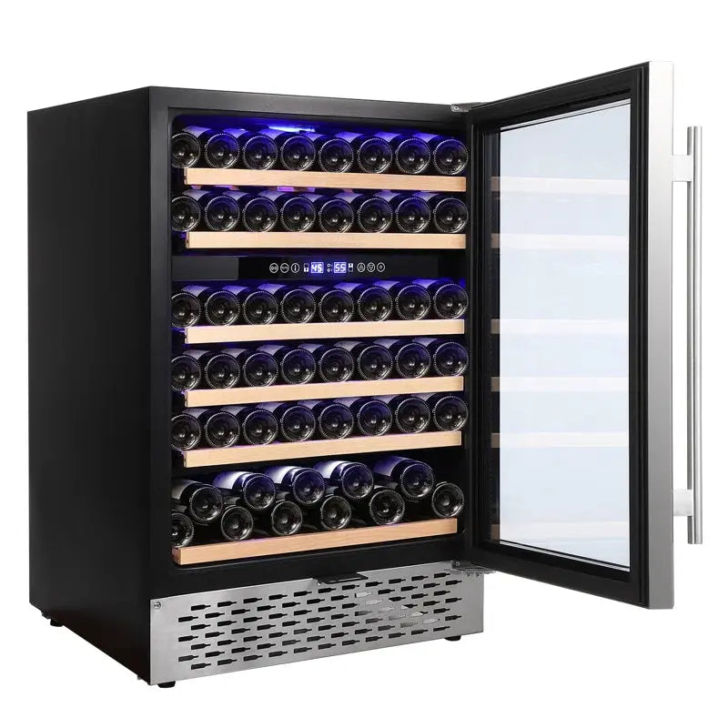 Babevy 23.43'' 51 Bottle Dual Zone Freestanding Wine Refrigerator | Fridge.com