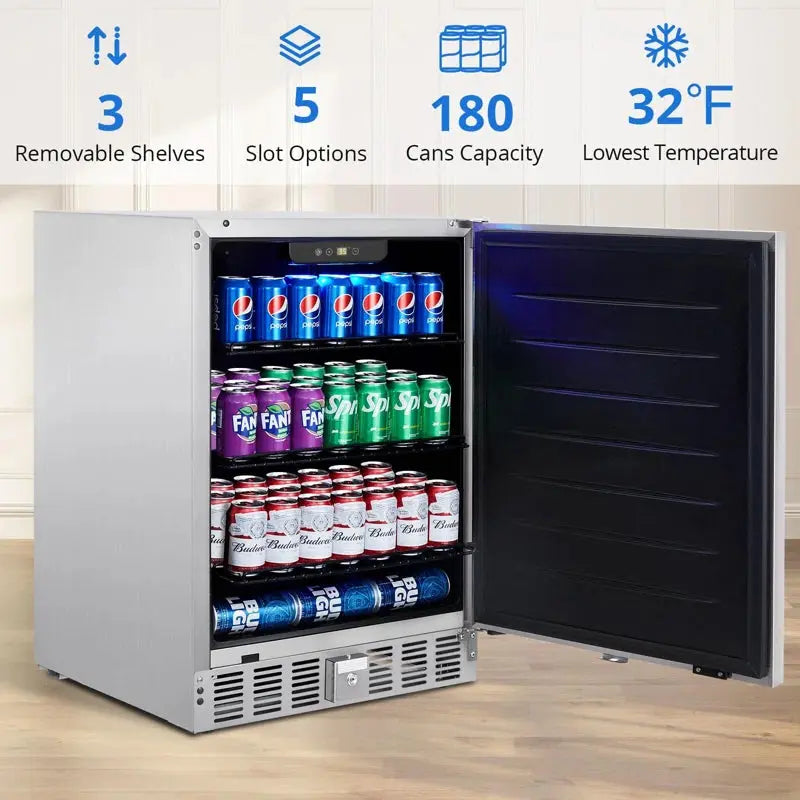 Babevy 5 Cubic Feet Reach-In Beverage Refrigerators & Coolers - 22.5'' | Fridge.com