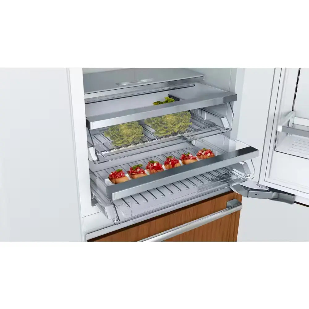 Benchmark Series 30 In. W 16 Cu. Ft. Built-In Smart Bottom Freezer Refrigerator, Custom Panel Ready, Counter Depth | Fridge.com