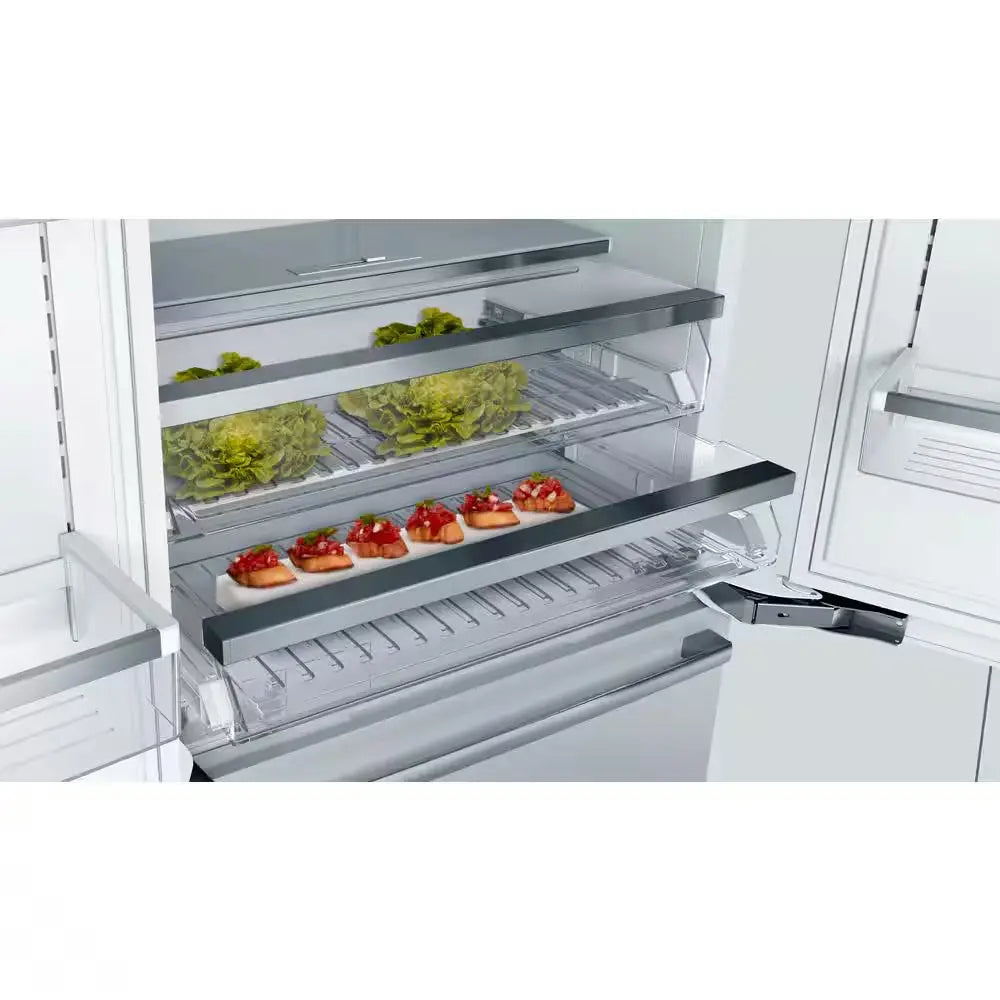 Benchmark Series 36 In. W 19.4 Cu. Ft. Built-In Smart French Door Refrigerator in Stainless Steel, Counter Depth | Fridge.com