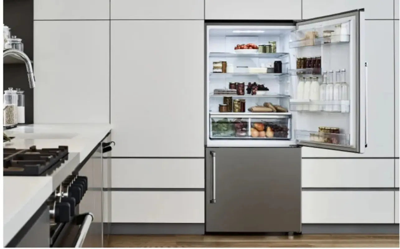 Bertazzoni 33" 17.1 Cubic Feet Energy Star Smudge-Resistant Bottom Freezer Refrigerator | Fridge.com