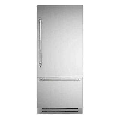 Bertazzoni 36" 19.6 Cubic Feet Smudge-Resistant Bottom Freezer Refrigerator | Fridge.com