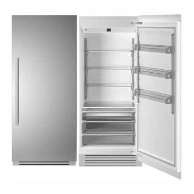 Bertazzoni 36" 21.54 Cubic Feet Smudge-Resistant Built-In Refrigerator | Fridge.com