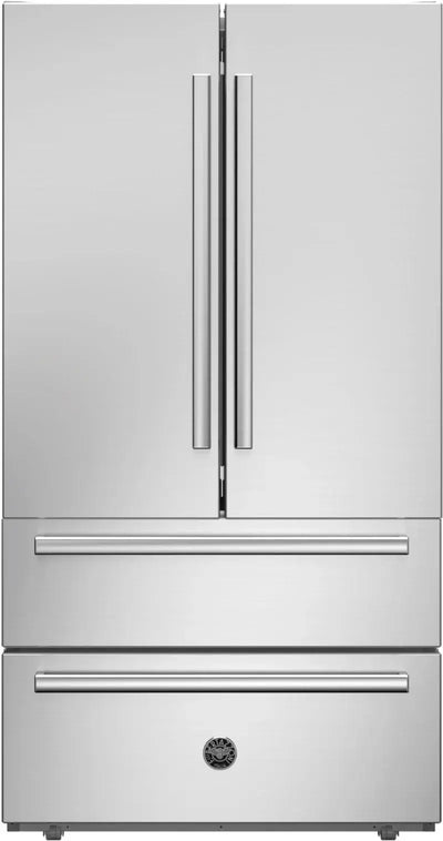 Bertazzoni 36" 26.5 Cubic Feet Energy Star Smudge-Resistant French Door Refrigerator | Fridge.com