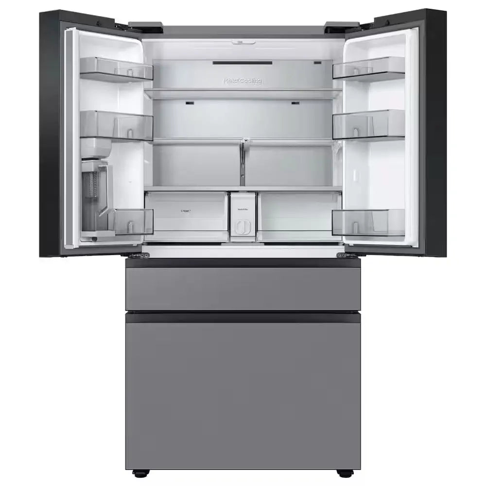 Bespoke 23 Cu. Ft. 4-Door French Door Smart Refrigerator with Autofill Water Pitcher in Stainless Steel, Counter Depth | Fridge.com