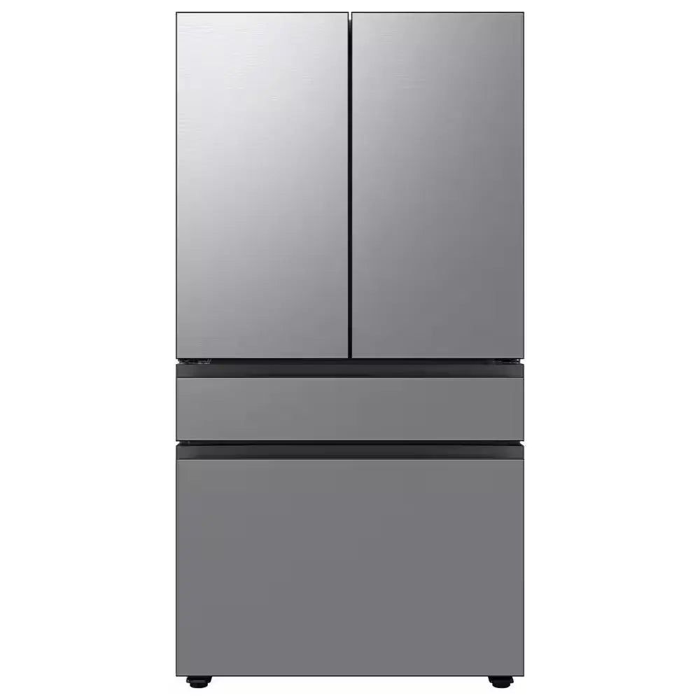 Bespoke 23 Cu. Ft. 4-Door French Door Smart Refrigerator with Beverage Center in White Glass, Counter Depth | Fridge.com