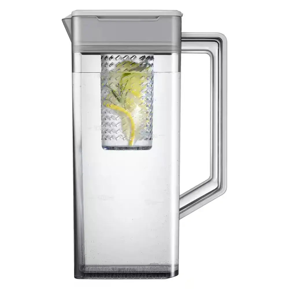 Bespoke 24 Cu. Ft. 3-Door French Door Smart Refrigerator with Autofill Water Pitcher in White Glass, Counter Depth | Fridge.com