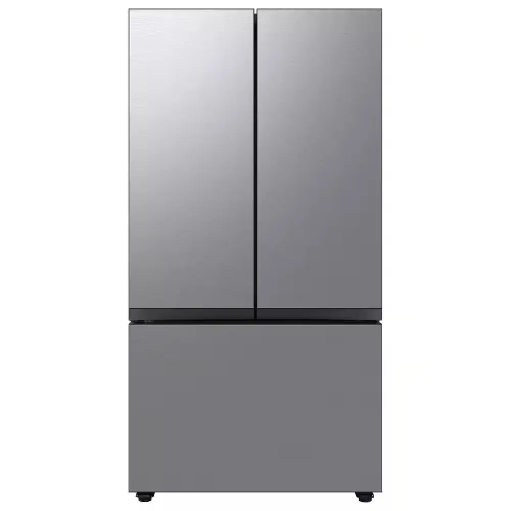 Bespoke 24 Cu. Ft. 3-Door French Door Smart Refrigerator with Autofill Water Pitcher in White Glass, Counter Depth | Fridge.com