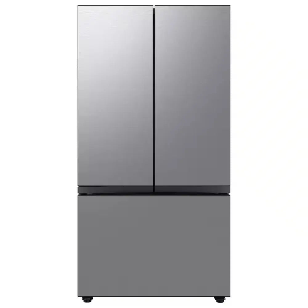 Bespoke 24 Cu. Ft. 3-Door French Door Smart Refrigerator with Beverage Center in White Glass, Counter Depth | Fridge.com