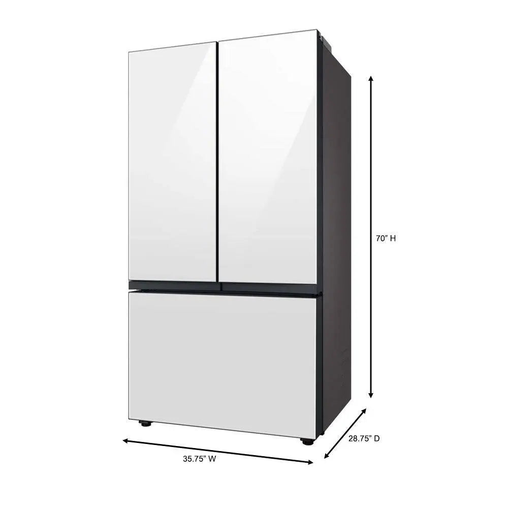 Bespoke 24 Cu. Ft. Customizable 3-Door French Door Smart Refrigerator with Beverage Center, Counter Depth | Fridge.com