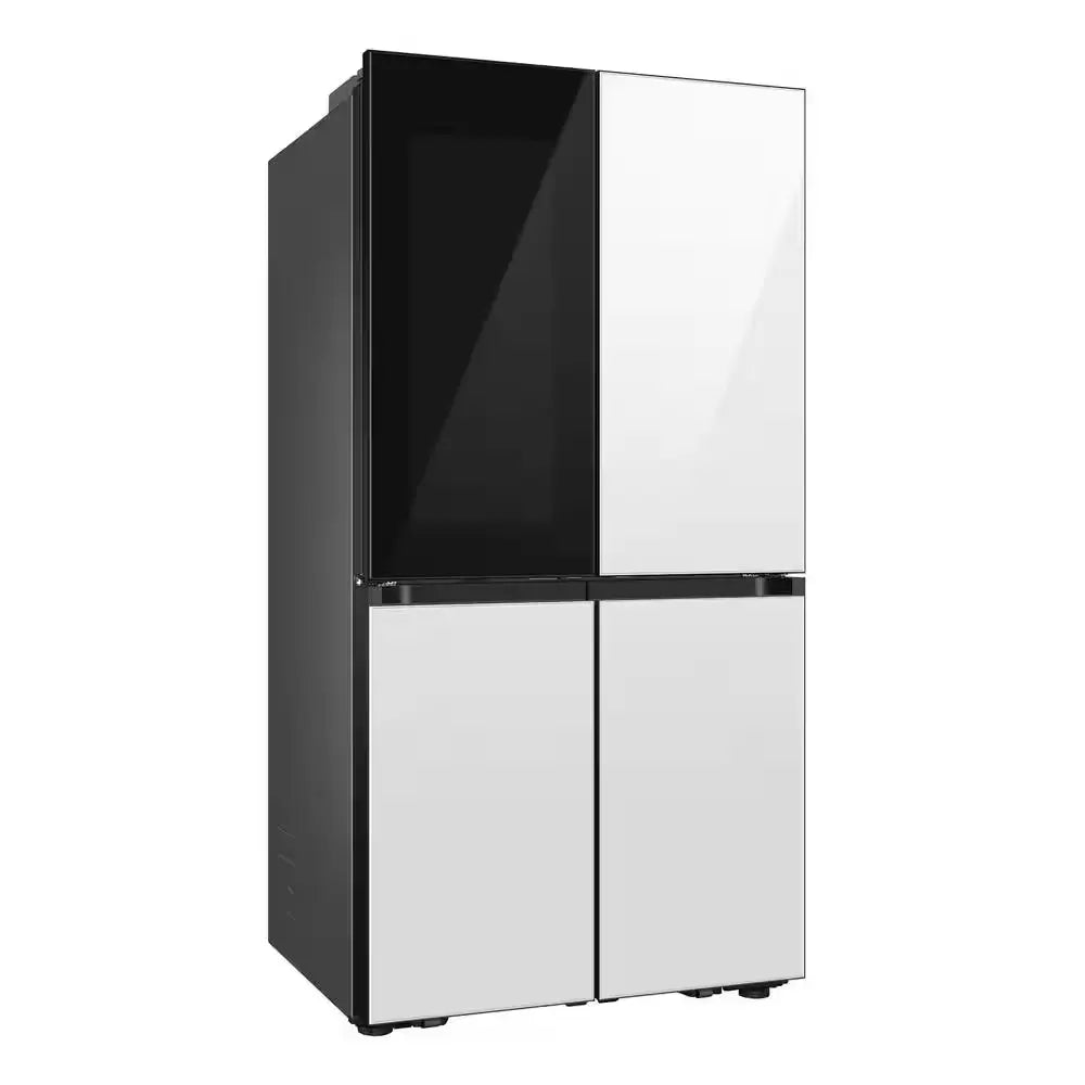 Bespoke 29 Cu. Ft. 4-Door Flex French Door Smart Refrigerator with Beverage Zone, White Glass | Fridge.com