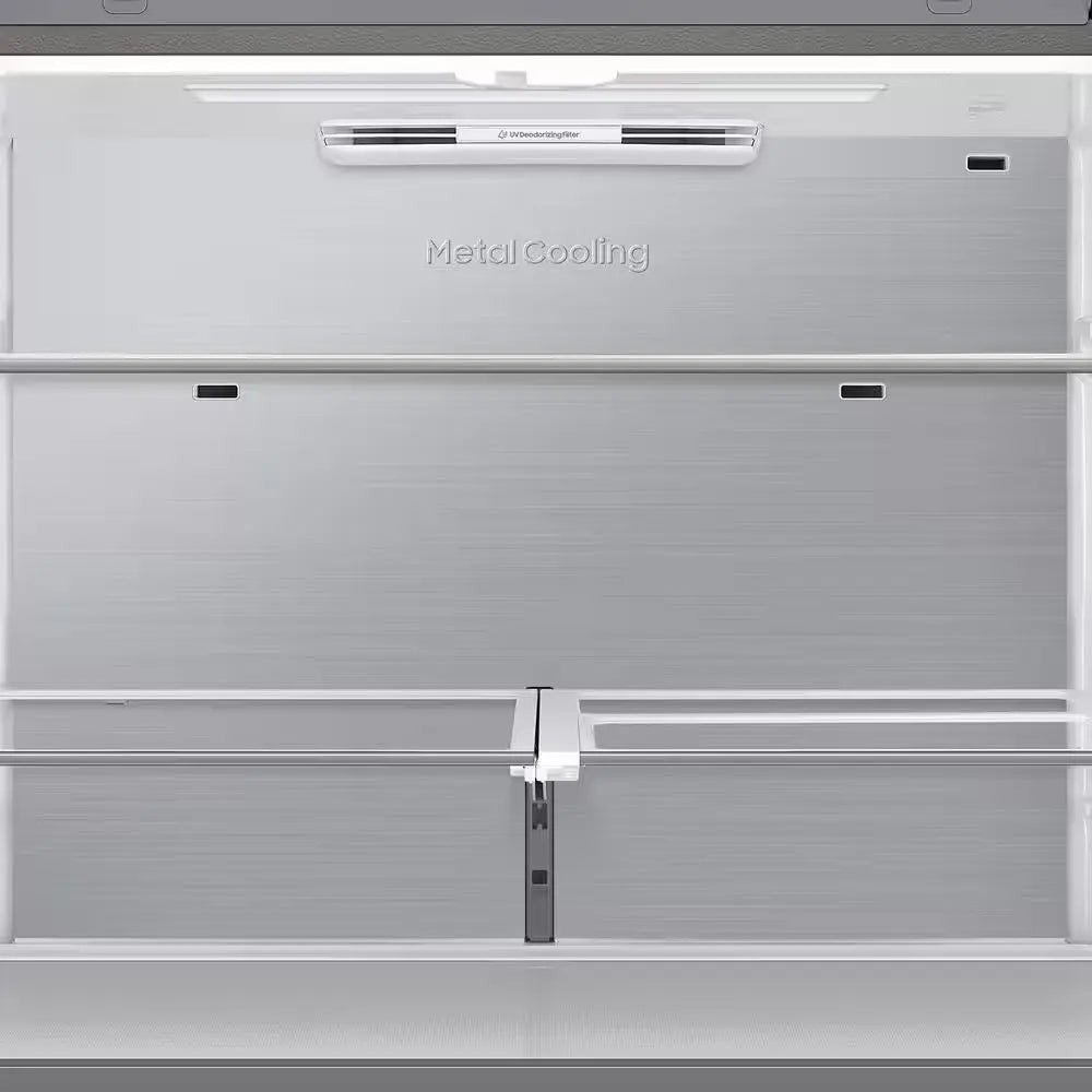 Bespoke 29 Cu. Ft. 4-Door Flex French Door Smart Refrigerator with Beverage Zone, White Glass | Fridge.com