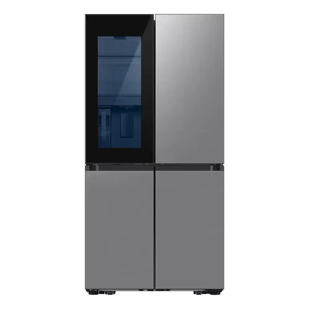 Bespoke 29 Cu. Ft. 4-Door Flex French Door Smart Refrigerator with Beverage Zone, White Glass | Fridge.com