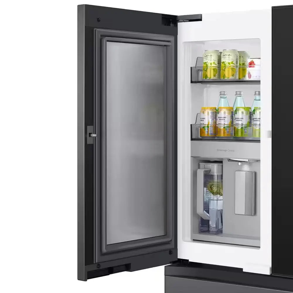 Bespoke 29 Cu. Ft. 4-Door French Door Refrigerator with Family Hub in Charcoal Glass Top | Fridge.com