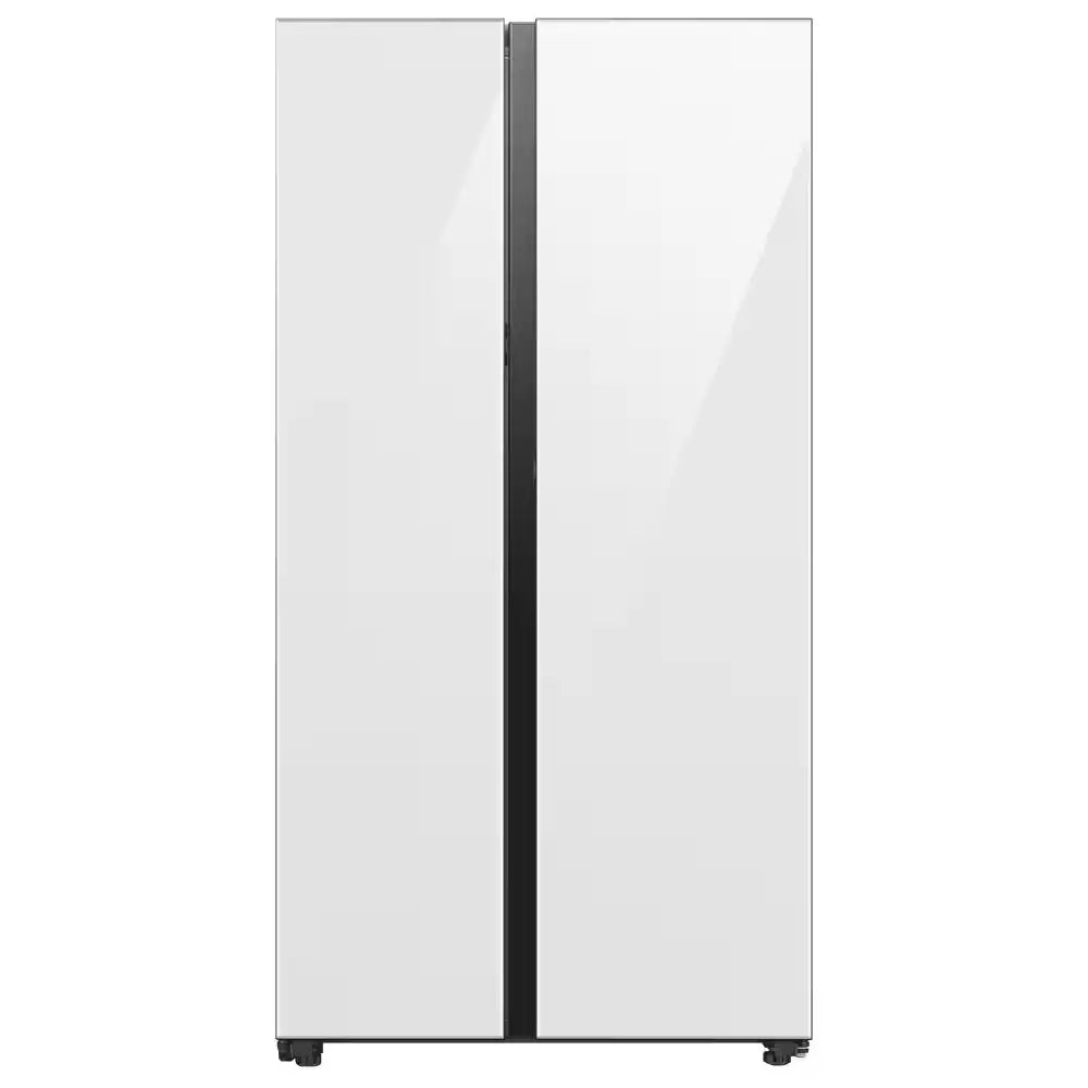 Bespoke 36 In. W 23 Cu. Ft. Side by Side Refrigerator with Beverage Center in White, Counter Depth | Fridge.com