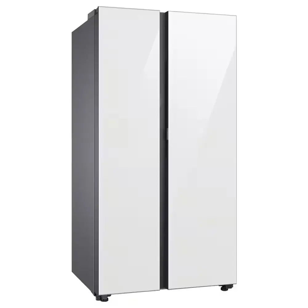 Bespoke 36 In. W 23 Cu. Ft. Side by Side Refrigerator with Beverage Center in White, Counter Depth | Fridge.com