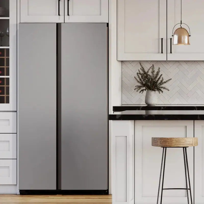 Bespoke Counter Depth Side-By-Side 23 Cu. Ft. Refrigerator with Beverage Center | Fridge.com